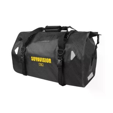 Imagem de Bolsa De Selim Para Motocicleta Impermeável Preta 20L-130L, Mochila De