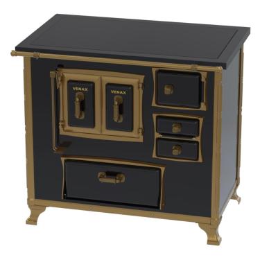 Imagem de Fogao a Lenha Venax GII n 2 Renaissance Premium Preto SE