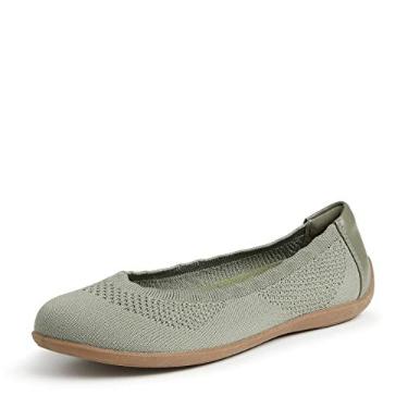 Imagem de Dearfoams Sapatilhas femininas leves, laváveis e confortáveis, Musgo, 37