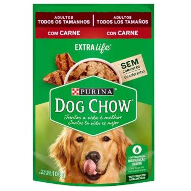Imagem de Petisco de Carne Ao Molho Dog Chow 100g - Dpg Chow