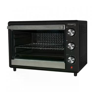 Imagem de Forno Elétrico de Bancada Fogatti I50 50L com Grill Timer Mecânico Interior Antiaderente Preto 110V