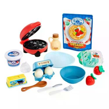 Imagem de Kit de Brinquedo Culinário Creative Chefs de Waffles com Máquina Funcional e Ingredientes Moldáveis Azul