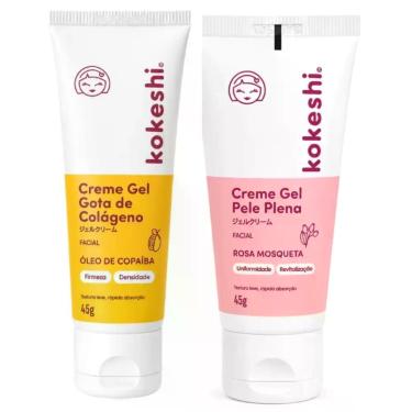 Imagem de Kit 2 Cremes Faciais Kokeshi Pele Plena e Colágeno 45g