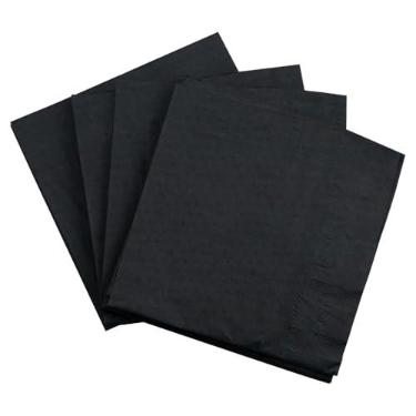 Imagem de Guardanapos de mesa de papel JAM – 50/pacote, Preto, 6.5" x 6.5", 50