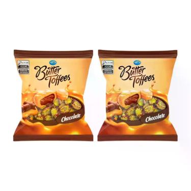 Imagem de Kit Bala Butter Toffees Chocolate - Arcor 2 Unidades 400g