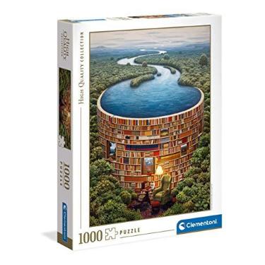 Imagem de Clementoni 39603 Bibliodame - Quebra-cabeça de 1000 peças a partir dos 9 anos Quebra-cabeça adulto colorido com cores arrojadas, jogo de habilidade para toda a família, boa ideia de presente