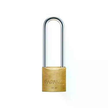 Imagem de Cadeado Papaiz Haste Longa 30-70mm Em Aço Inox, Zamac, Latão E Aço Carbono