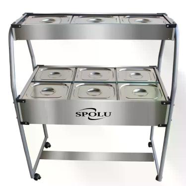 Imagem de Buffet Combinado Spolu 6 Cubas Quentes 3 Cubas Frias 220v Spl-506co