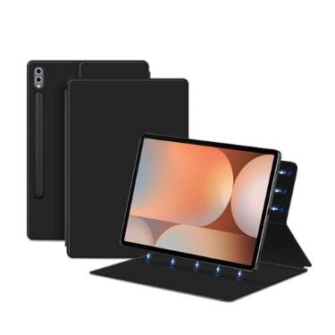 Imagem de Suttkue Capa protetora magnética Samsumg Galaxy Tab S10 FE+/S10 FE Plus 33.3 cm, fina, leve, com suporte inteligente, macia e sedosa ao toque com a mais recente tecnologia de tensão, hibernar