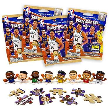 Imagem de Teenymates Party Animal 2022 NBA Series 8 Basketball Figures Gift Set Party Bundle, Lot of 4 Mystery Packs