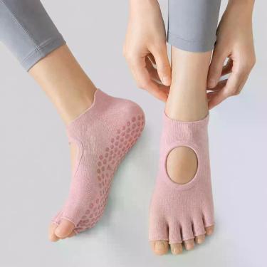 Imagem de Meia Adidas Yoga 5T Rosa, M
