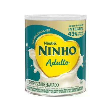 Imagem de Leite em Pó Semidesnatado Nestlé Ninho Adulto Lata 350g