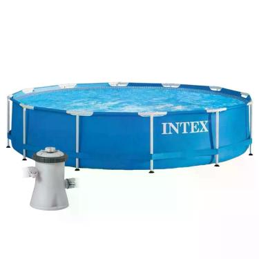 Imagem de Piscina Estrutural 4.485l Azul Bomba Filtrante 110v Intex