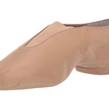 Imagem de Bloch Sapatos de Jazz para Mulheres Super Forte Elástico Slip On, Alta Durabilidade, Cetim de Neoprene Elástico, Sola Dividida de Couro de Borracha, Flexibilidade, Dança, 9,5 Feminino, Bronzeado, 7