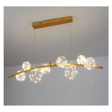Imagem de moderno - lustre minimalista sala de estar quarto lustre sala de jantar bola de vidro ilha de cozinha lustre LED, decoração moderna