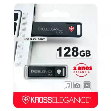 Imagem de Pen Drive Kross Elegance 128GB USB 2.0 Preto