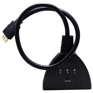 Imagem de Asel Switch HDMI 1x3 Chaveador 1 Saída e 3 Entradas HDMI 1080p