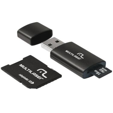 Imagem de Pen Drive 16GB Multilaser MC112 - Adaptador SD, 16GB
