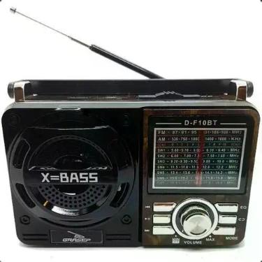 Imagem de Rádio Retrô Analógico Portátil Bluetooth Grasep D-F10BT AM/F - Congrat