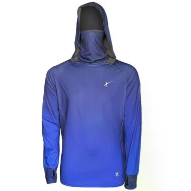 Imagem de Camiseta de Pesca Lori com Protetor de Rosto e Touca (Azul Marinho, +5