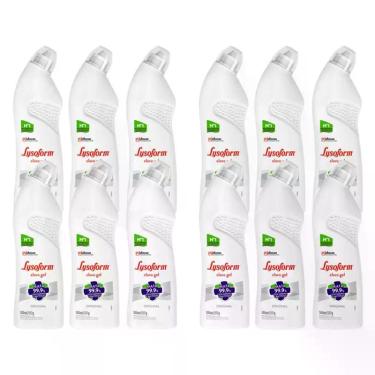Imagem de Kit 12 Desinfetante Lysoform Uso Geral Cloro em Gel 500ml