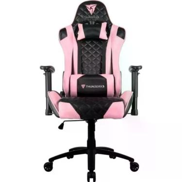 Imagem de Cadeira Gamer TGC12 com Revestimento em Poliuretano, Encosto Reclinável 135º, Apoio de Braços Ajustável e Almofadas