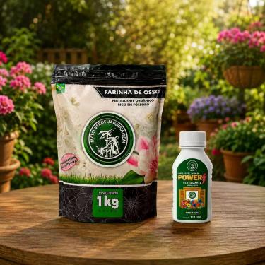 Imagem de Kit Fertilizante para Plantas Farinha de Osso Power Adubo Orgânico par