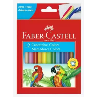 Imagem de Caneta Hidrocor Estojo 12 Cores - Faber Castell