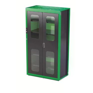 Imagem de Armário para Ferramentas Smart System com Visores 2 Portas 5 Prateleiras Verde Tramontina