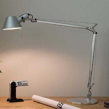 Imagem de Luminária de Arquiteto Tolomeo Bocal E27 Alumínio anodizado cinza (Abajur)