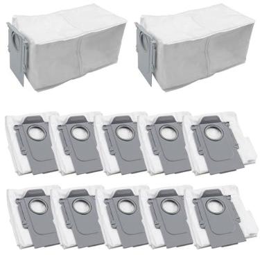 Imagem de Eagles Pacote com 12 sacos de pó compatíveis com Roborock Q Revo/QV 35S/ 35A/ Qrevo S5V/Saros 10R/Qrevo Edge S5A/Qrevo Curv/Qrevo S/Pro/Master/Plus/ S8 MaxV Ultra Aspirador, 3 L