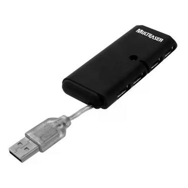 Imagem de Hub USB 2.0 Slim 4 Portas - Multilaser AC064
