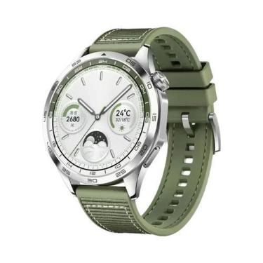 Imagem de Pulseira De Silicone Trançada De 22mm Para HUAWEI WATCH GT4 46mm, Aces