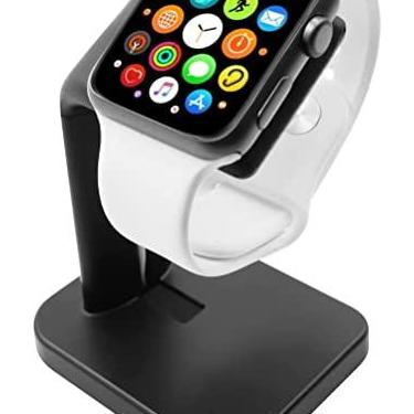 Imagem de Macally Suporte de carregador para Apple Watch para séries Ultra, 11, 10, 9, 8, 7, 6, 5, 4, 3, 2, 1, SE (44 mm, 42 mm, 40 mm, 38 mm) - Base de suporte Apple Watch Apple Watch - Estação de carregamento