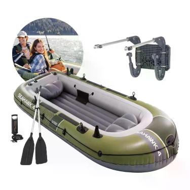 Imagem de Barco Bote Inflável Seahawk 4 351cm 400kg Suporte Motor Intex