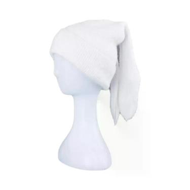 Imagem de Gorro Feminino De Inverno Com Orelhas De Coelho, Macio, Quente E Fofo,