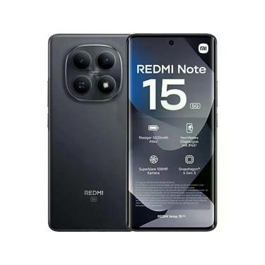 Imagem de Redmi Note 15 5G Preto 8GB RAM 256GB, Global, 5G - Xiaomi