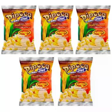 Imagem de Pipoca de Canjica de Milho Diet Maroca com 5 Pacotes de 28,5g cada