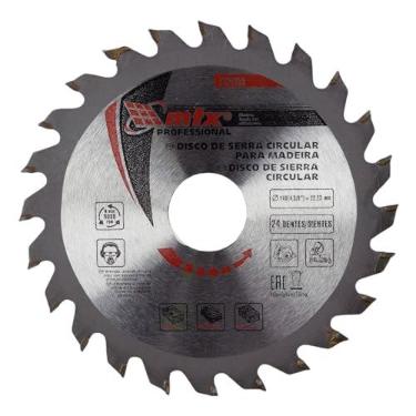 Imagem de MTX Disco Circular Widea 110 mm × 22,23 mm × 40 Dentes – Corte Longitudinal e Transversal em Madeira