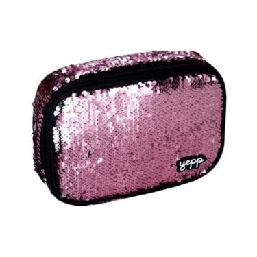 Imagem de ESTOJO FEMININO YEPP NOT SO BASIC COM LANTEJOULA MAGICA COLORS 22X16X6CM