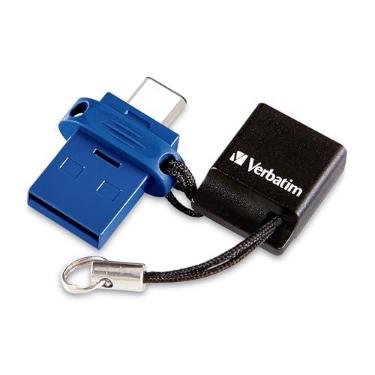 Imagem de Verbatim Pen Drive Dual OTG USB 3.2 Gen 1 de 64 GB Store 'n' Go para dispositivos USB-C – Pen Drive tipo C 2 em 1