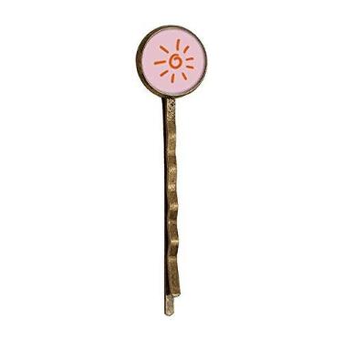 Imagem de Boné de metal retrô com pintura à mão laranja Sun Weather