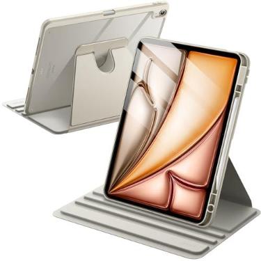 Imagem de JETech Capa Protetora Giratória para iPad Air 13" M4/M3/M2, Estrela Branca