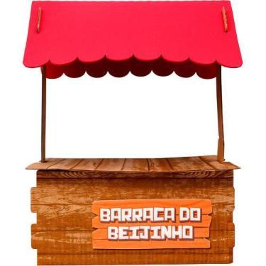 Imagem de Porta Docinhos de Festa Junina Barraca do Beijinho em EVA Decoração Ba