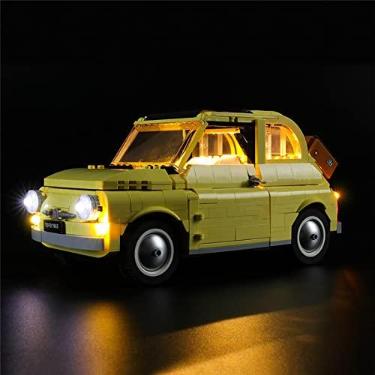 Imagem de GEAMENT LED Light Kit for Creator Expert Fiat 500 (10271) - Compatible with Lego 77942 Building Blocks Model (Lego Set Not Included) (with Instruction)