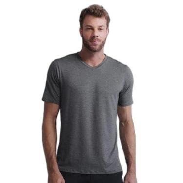 Imagem de Tech T-shirt Gola V Masculino Mescla PP