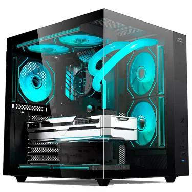 Imagem de Gabinete Gamer para Computador Aquarius MT-G920BK Vidro Temperado Atx Micro Atx Mini Itx Preto C3tech