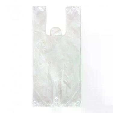 Imagem de Sacola Plástica Reciclada 50x60 Branca 15kg para Embalagens Diversas com Kit 15KG Branco Higipack