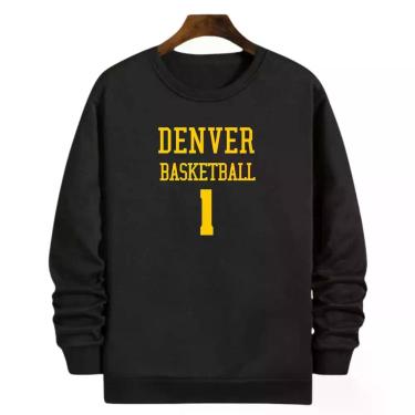 Imagem de Blusa Moletom Gola Basquete Denver Basketball número 1 - Loja Click Ca