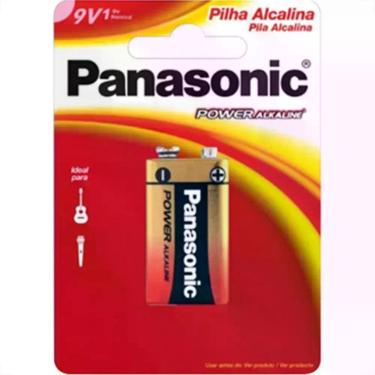 Imagem de Pilha Alcalina Panasonic Bateria 9V